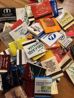 20 Vintage Assorted Matchbooks - Colorful Retro Advertising Lot